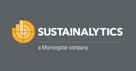 Sustainalytics - A Morningstar Company Logo.